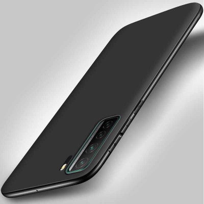 Силиконови гърбове Силиконови гърбове за Huawei Луксозен силиконов гръб ТПУ ултра тънък МАТ за Huawei P40 Lite 5G черен